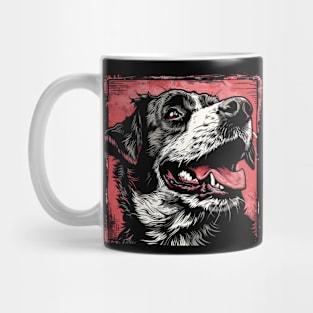 Retro Art Central Asian Shepherd Dog Lover Mug